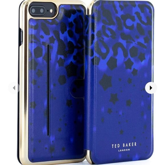 🆕 Ted Baker Iphone 6/6s/7/8 plus Mirror Case Beettie in Blue Topaz - Picture 2 of 9